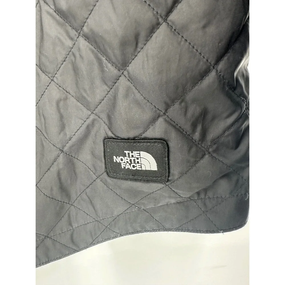 The North Face Mens Reversible Quilted Shirt Jacket Black Grey Shacket‎ XL
